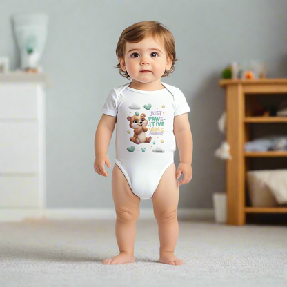 Just Paws-itive Vibes Short Sleeve Bodysuit