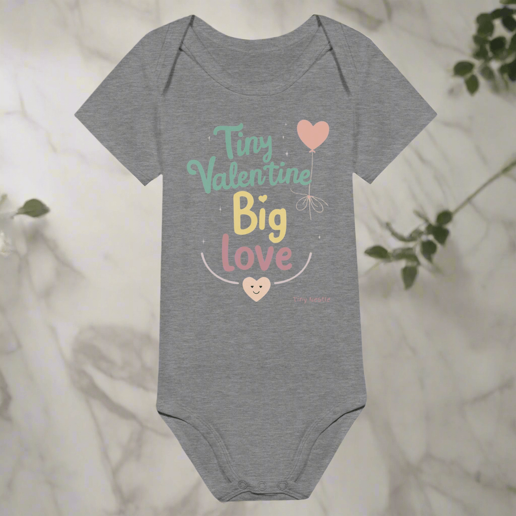 Tiny Valentine, Big Love – Baby Short Sleeve Bodysuit