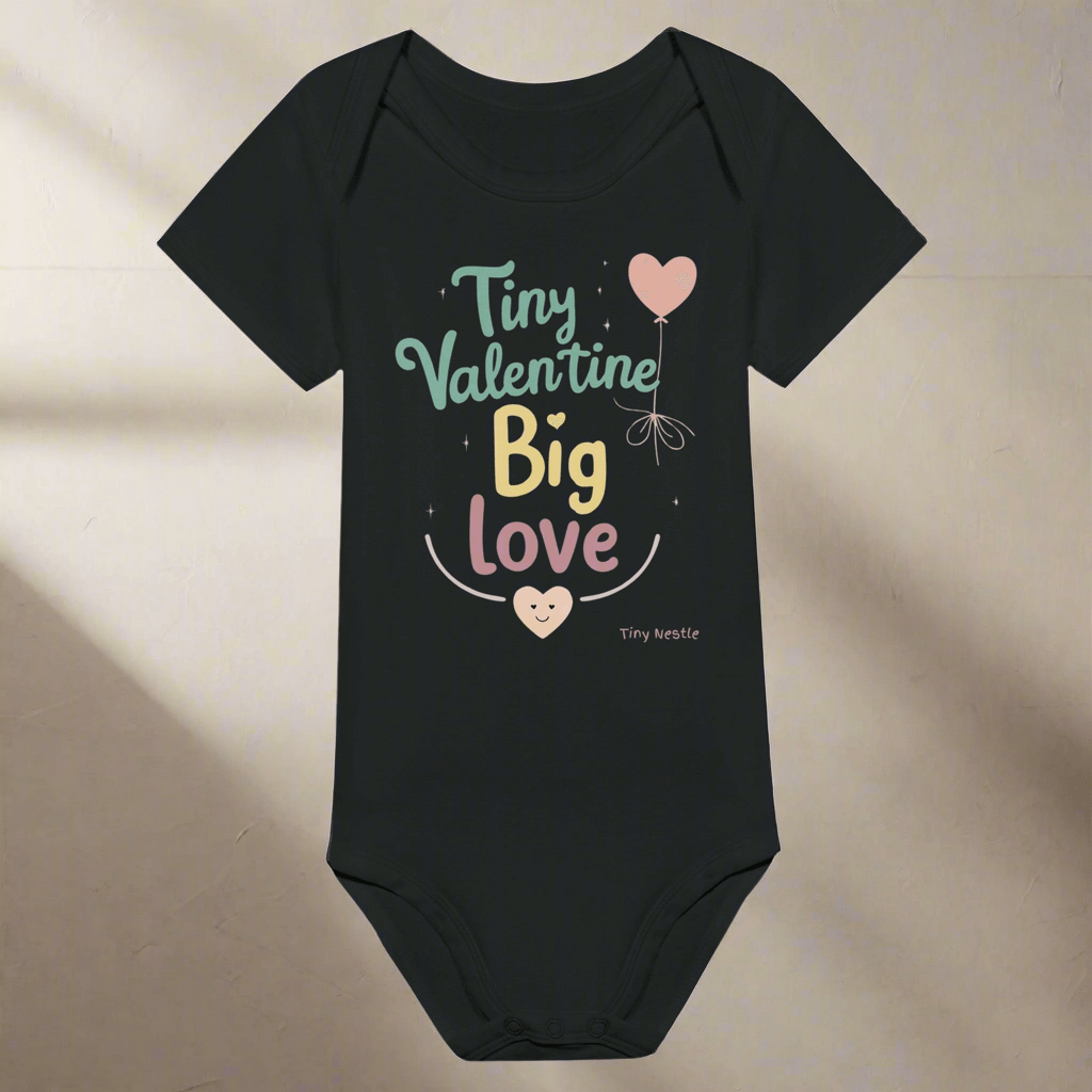 Tiny Valentine, Big Love – Baby Short Sleeve Bodysuit