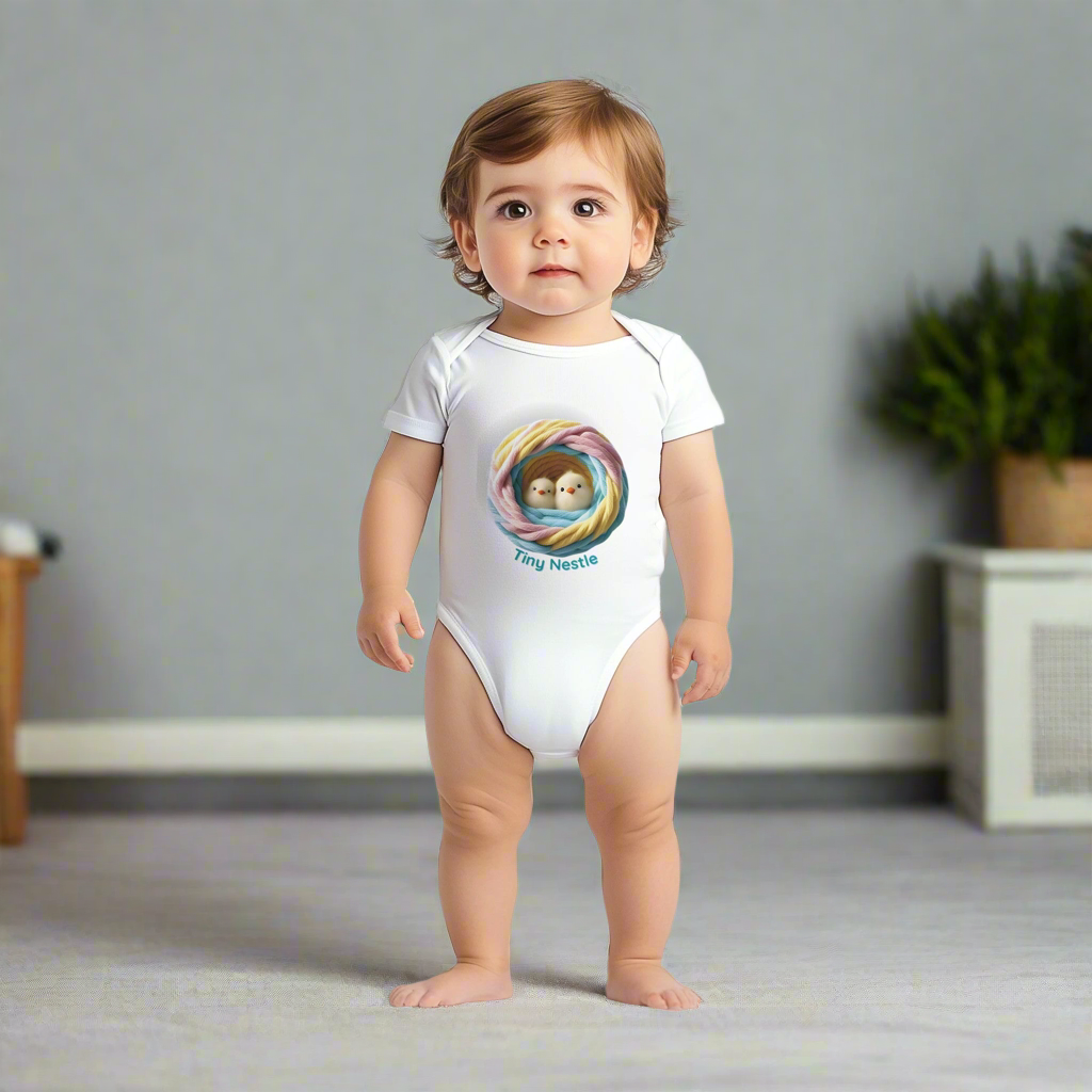 Tiny Nestle Short Sleeve Bodysuit