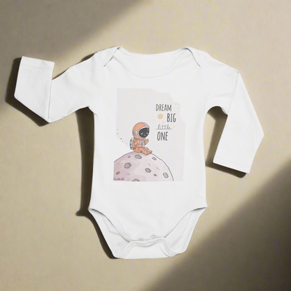 Dream Big Little One Long Sleeve Bodysuit