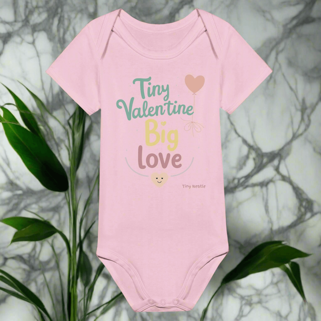 Tiny Valentine, Big Love – Baby Short Sleeve Bodysuit