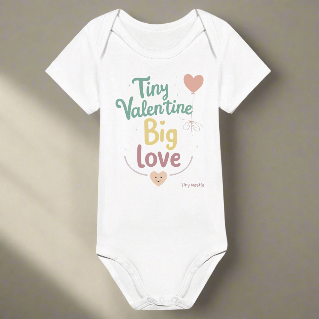 Tiny Valentine, Big Love – Baby Short Sleeve Bodysuit