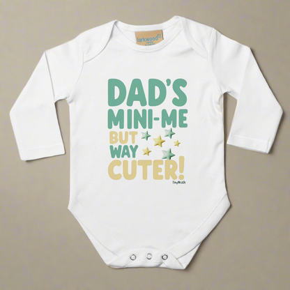 Dad's Mini Me But Way Cuter Long Sleeve Bodysuit