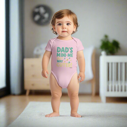 Dad's Mini Me But Way Cuter Short Sleeve Bodysuit