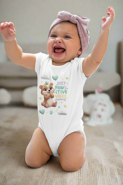 Just Paws-itive Vibes Short Sleeve Bodysuit