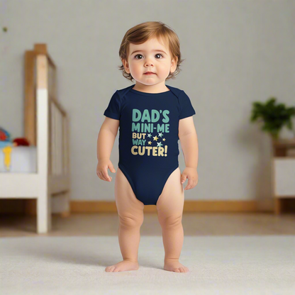 Dad's Mini Me But Way Cuter Short Sleeve Bodysuit