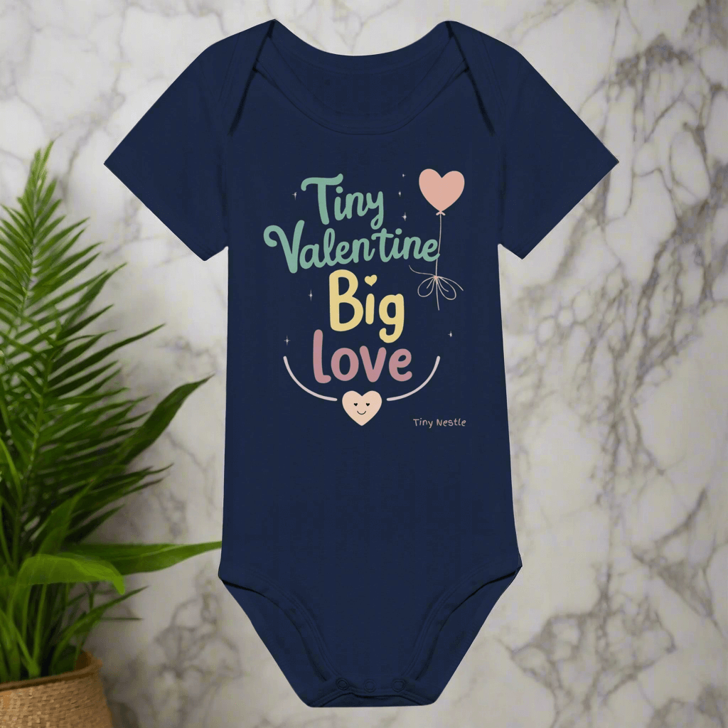 Tiny Valentine, Big Love – Baby Short Sleeve Bodysuit