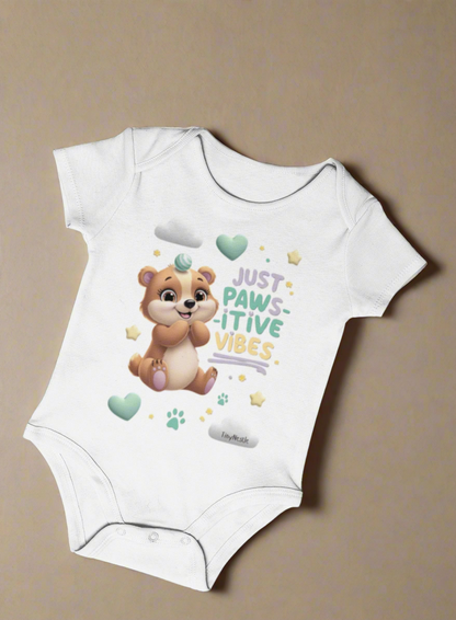 Just Paws-itive Vibes Short Sleeve Bodysuit