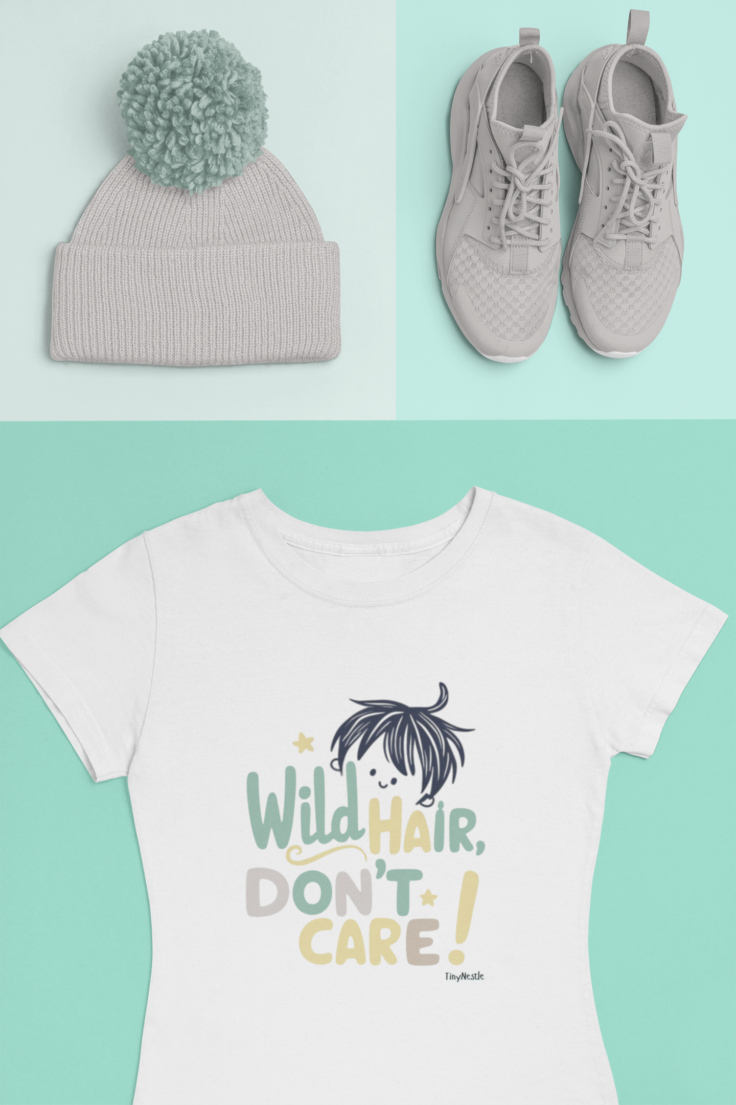 Wild Hair Don't Care Crewneck T-shirt