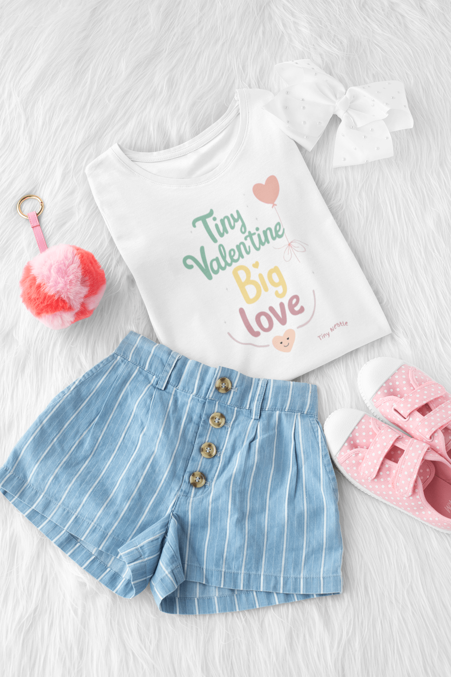 Tiny Valentine, Big Love – Baby Short Sleeve Bodysuit