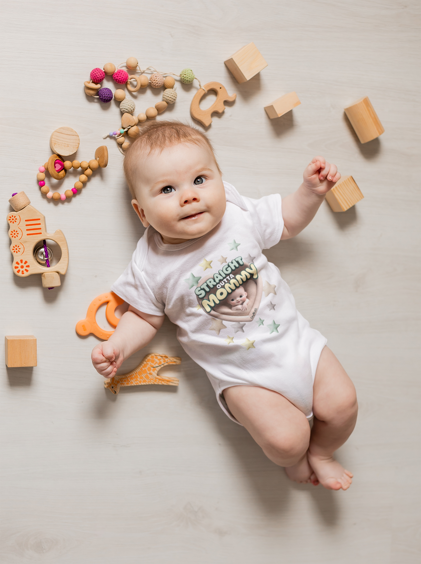 Straight Outta Mommy Baby Short Sleeve Bodysuit