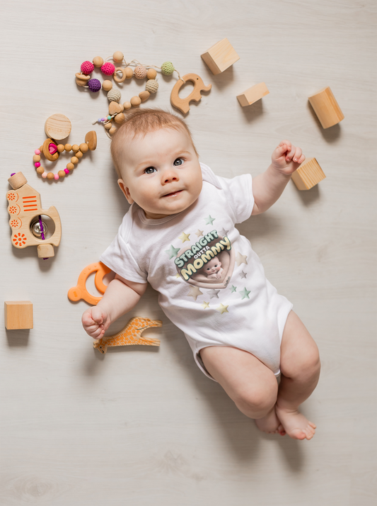 Straight Outta Mommy Baby Short Sleeve Bodysuit