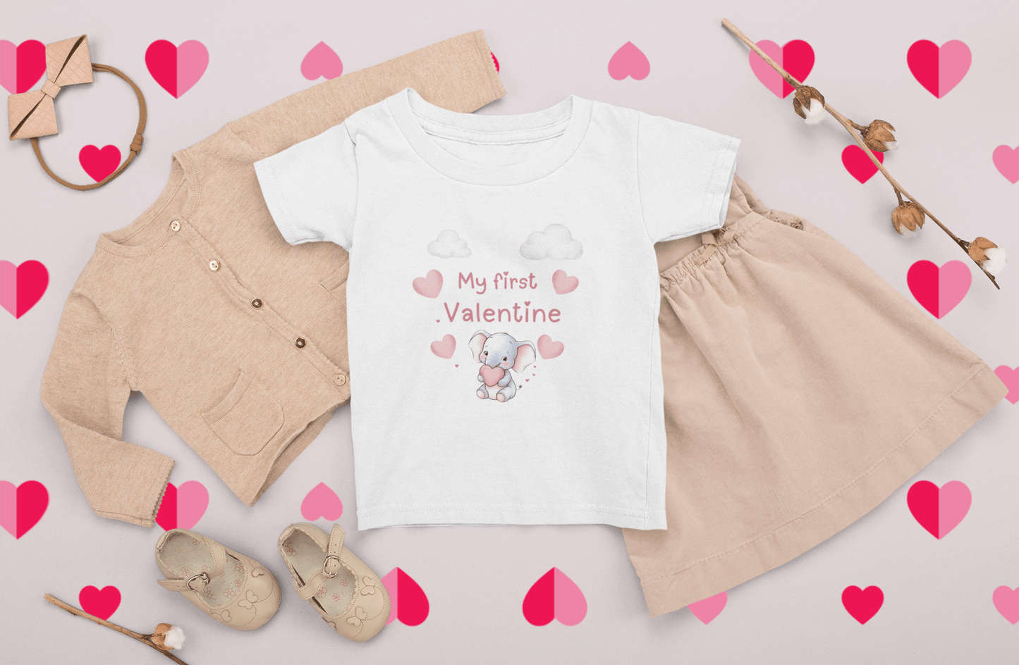 My First Valentine Baby T-Shirt