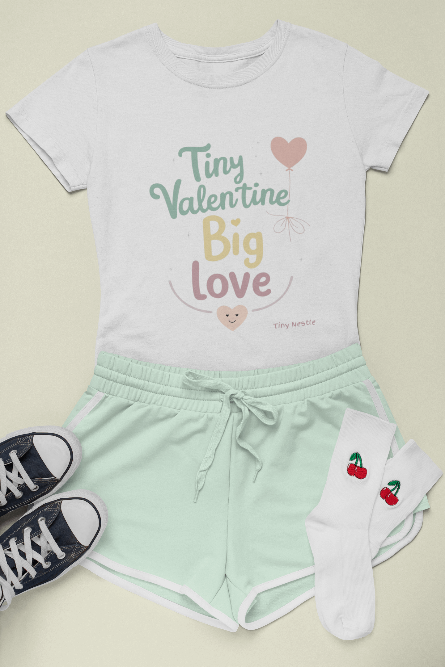 Tiny Valentine, Big Love – Baby Short Sleeve Bodysuit